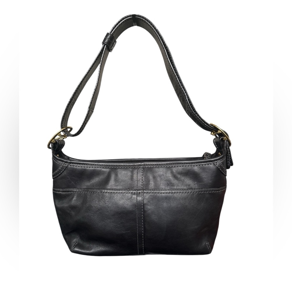 Authentic Vintage Black Coach Crossbody/Shoulder Bag, adjustable straps - Picture 3 of 12